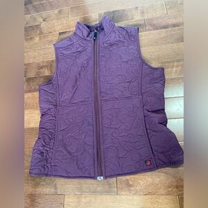 Women's Woolrich Dark Wineberry Color Vest Womens Size M